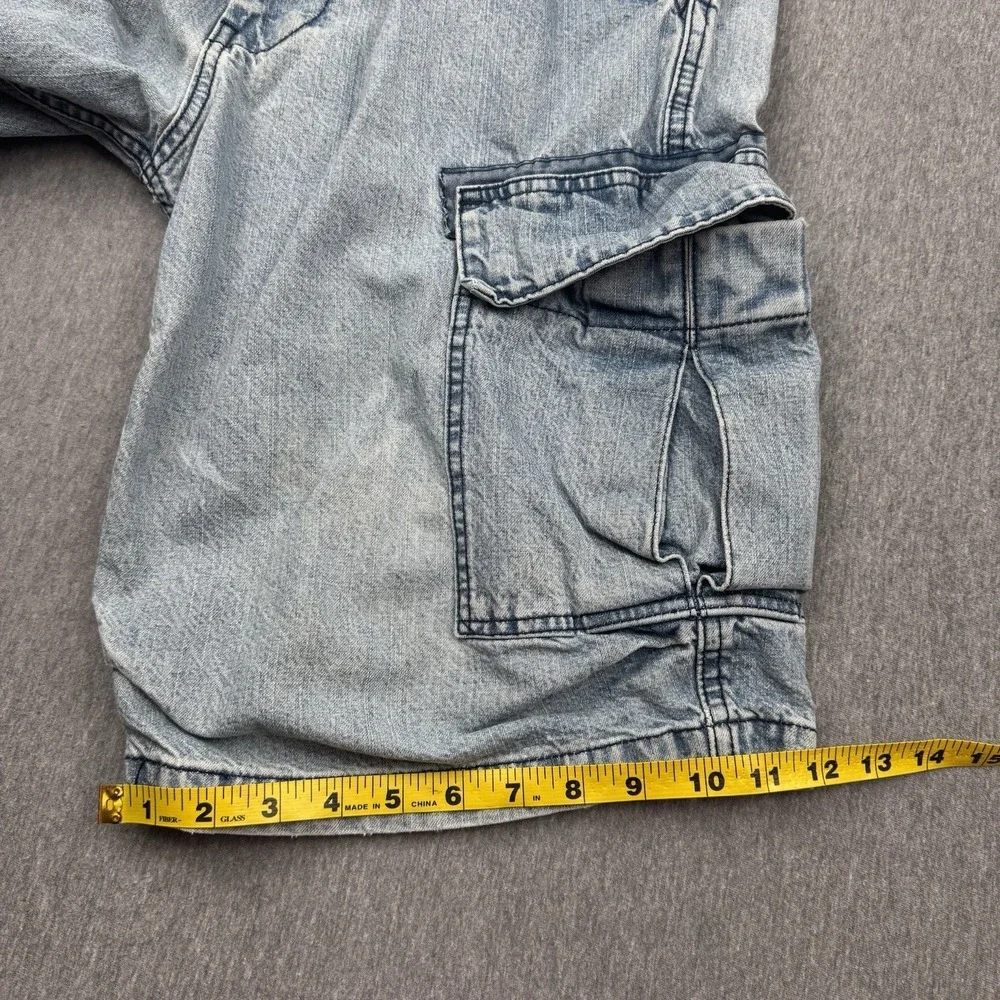 Levi Strauss Signature Jean Shorts Mens Sz 32 Baggy Denim Y2K Vtg Skater Grunge